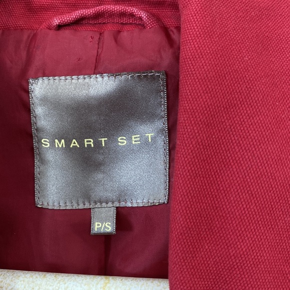 2/$20. Ladies jacket made by Smart set in size S red in colour and 100% cotton. - Picture 2 of 9